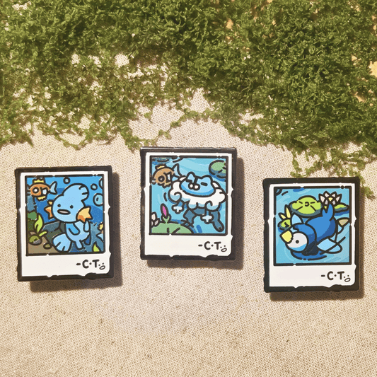Enamel Pins - Water Starters